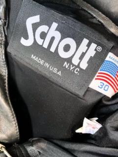 ★USA製‼️良品★SHOTT 肉厚 レザーパンツ 30(M) 黒 リペア無しのサムネイル