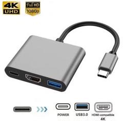 【新品】4K対応USB C HDMI 変換ハブ4 K解像度HDMIポート