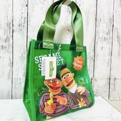 【セサミストリート】トートバッグ クリアミニトート グリーン