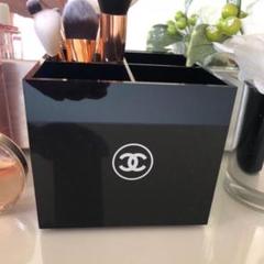 CHANEL ブラシ立て 小物入れ 筆立て 雑貨 完売 限定 モノトーン 白黒