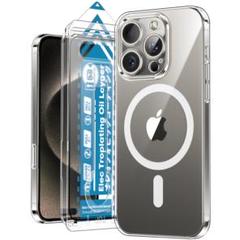 iPhone 15 Pro ケース　強化ガラスフィルム　セット