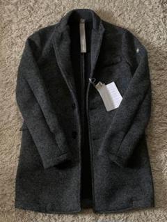美品 ニューヨーカー チェスターコート アンゴラ ヘリンボーン 黒 L 日本製 NEWYORKER L-SIZE｜【L】ウールアンゴラベロア ショートステン