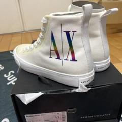 新品Armani Exchange ハイカットスニーカー ホワイト