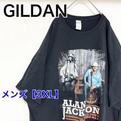 YAX35【US輸入】GILDAN(ギルダン)　Tシャツ【メンズ3XL】黒色のサムネイル