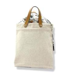 エルメス プティアッシュ トートバッグ キャンバス シルク セリエ 3514
