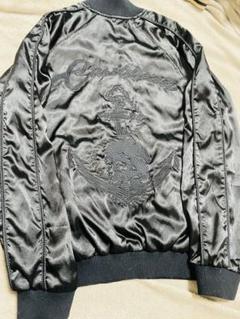 CARIBBEAN 日本限定 スカジャン ２面用 サテン スカル vintage
