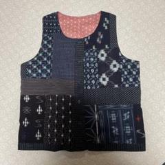 専用まとめ商品。刺し子　絣　古布　パッチワークハンドメイド巾着 綿麻古布パッチワーク刺し子かばん 藍 1 | iichi 日々の暮らしを
