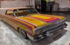 1963インパラフェンダースカートパットゴールドメッキデイトン