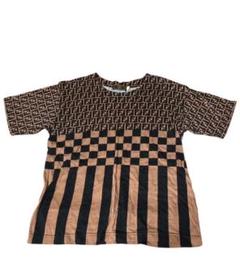 FENDI ダークブラウン Tシャツ 40 ズッカ 401710_1.jpg