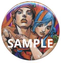 美品 缶バッジ ジョジョの奇妙な冒険 東方定助＆広瀬康穂 レア ジョジョの奇妙な冒険】東方定助＆広瀬康穂 コレクション缶