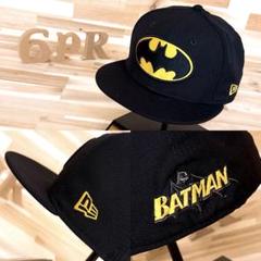 レア【ニューエラ×バットマン】限定コラボ クラシック ロゴ キャップ 黒×黄