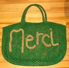 ザジャクソンズ　ネイビー Merci メッセージ かごバッグ fit=scale-down,w=1200