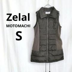 Zelal MOTOMACHI ▶ キルティングベスト S カーキ ダブルジップ
