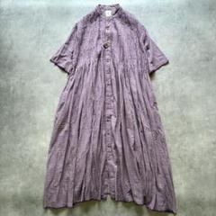 【美品】maison de soil　ピンタックフレンチスリーブ　シャツ 美品】maison de soil ピンタックフレンチスリーブ シャツ