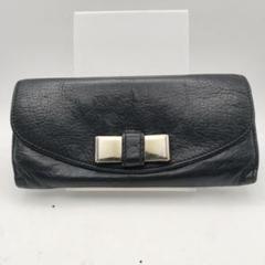 クロエ　長財布　財布　ウォレット　ブラック