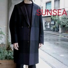 1LDK SUNSEA サンシー ブロックチェックメルトンチェスターコート