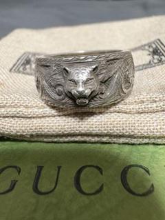 【ほぼ新品】グッチ 指輪　タイガーヘッド 925 リング シルバー　1488 GUCCI - 【ほぼ新品】グッチ タイガーヘッド 925 リング