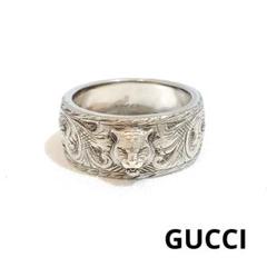 未使用・箱付き　グッチ　キャットヘッド　バングル　シルバーリング 925 石付き ☆人気☆【GUCCI】☆キャットヘッド シルバー925 リング 指輪