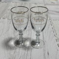 ⚫︎ レトロ　グラス　2本セット