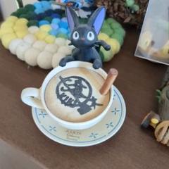 魔女の宅急便 ジジ ラテアート カプチーノ 小物入れ フィギュア スタジオジブリ 魔女の宅急便 ジジ ラテアート カプチーノ 小物入れ フィギュア