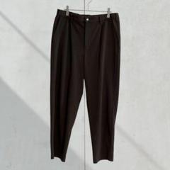 2615【アーバンリサーチアイテムズ】タックパンツ　ウエストゴム　ブラウン　L
