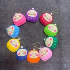 ★フェルトだるまさんお守り ★お守り ★10個セット ★ハンドメイド