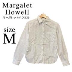 Margalet Howell マーガレットハウエル✨シャツ【M】長袖カジュアルのサムネイル