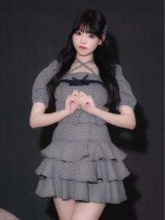 【即日発送】pium ティアードフリルミニワンピース ブラック ティアードフリルミニワンピース – pium