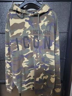 DSQUARED2 迷彩柄 ICONパーカー XL