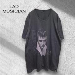 希少 ラッドミュージシャン エルビス・プレスリー Tシャツ【44】黒 サンプル品