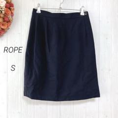 ROPE ロペ　ミニ　ラップ　巻き　スカート　ミニスカート　紺　ウエスト63