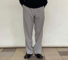 オーラリー DOUBLE FACE CHECK SLACKS 20ss AURALEE(オーラリー) HARD TWIST WOOL DOUBLEFACE CHECK SLACKS