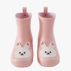 うさぎ ピンク レインブーツ 長靴 キッズ 子供 男の子 女の子 子供 19cm