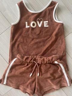 【ZARA kids】ノースリーブセットアップ タンクトップ タオル