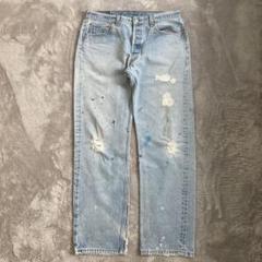 Levi’s 501xx 90S USA デニム　ダメージ　ペイント