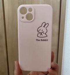 シリコンケース　iphone13ピンク うさぎ