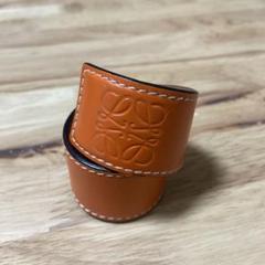 【最終値下げ】ロエベ　バングル　ブレスレット　オレンジ ロエベ バングル 最終値下げ （【最終値下げ】ロエベ バングル
