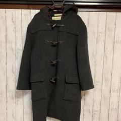 値下げグローバーオールロングダッフルコート/チャコールグレー/USA40