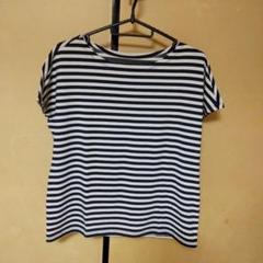 ユニクロ　エアリズム ストライプ 半袖Tシャツ