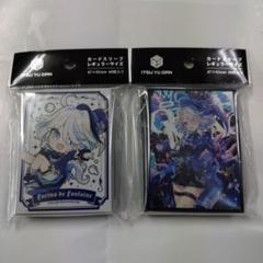 α1 原神 水を操る&オッドアイ フリーナ スリーブ&プレイマット 原神 フリーナ プレイマット ミッドナイトブルー d_f