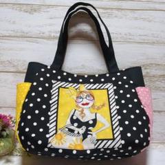 (ロラライハリス)　チューリップバック　 水着レディ柄♡　ハンドメイド✭
