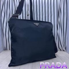 【美品】PRADA×プラダ A4収納可能斜めがけショルダーバッグ