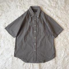 90s UNIQLO S/S シアサッカー チェックシャツ ボックスシルエット