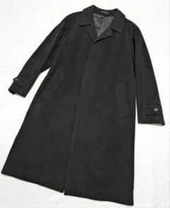 PAUL STUART ロング チェスターコート　カシミヤ　XLサイズ ブラック カシミヤ チェスターコート
