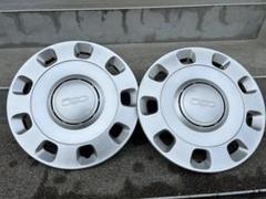 フィアット500 ホイールキャップ 赤文字 4個 直径133mm 純正