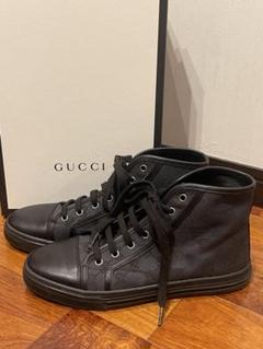 アッパー美品【GUCCI】グッチ レザースニーカー 24.5 黒 イタリア製 2025年最新】gucci スニーカー 24.5の人気アイテム - メルカリ