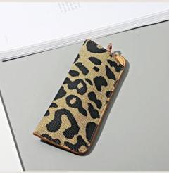 新品 メガネケース レオパード 薄型 スリム サングラス 老眼鏡 ソフト６