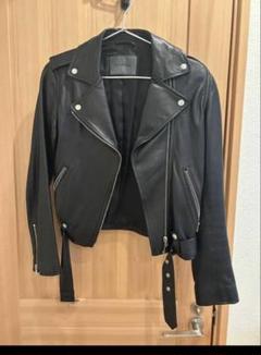 スピックアンドスパン ラムレザー ダブルライダースジャケット ノーカラー 黒 Spick & Span（ライダースジャケット）のフリマアイテム一覧