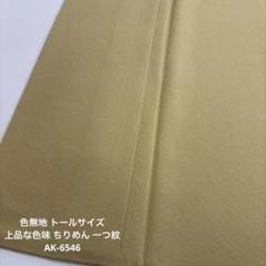 色無地 草木染 トールサイズ 裄68 着物 正絹 一つ紋 袷 広衿RK-4398 色無地袷 リサイクル着物」正絹着物 色無地 家紋なし無地/着物