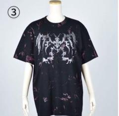 h.NAOTO SEVEN Tシャツ Vネック ゴシック 白 バックプリント h.NAOTO SEVEN Tシャツ Vネック ゴシック 白 バックプリント